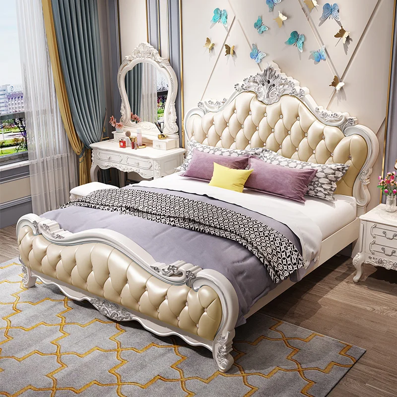 Супружеская кровать размера King Size В Европейском Стиле, Современная Гостиная, Кровать В Спальне, Место Для Хранения мебели Класса Люкс Camas Y Muebles Dormitorio